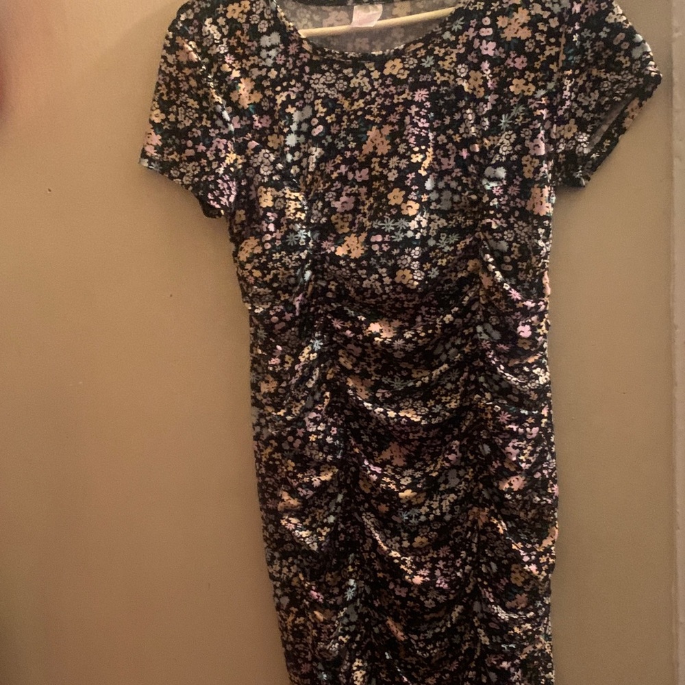No Boundaries Multicolor Floral dress stretchy
